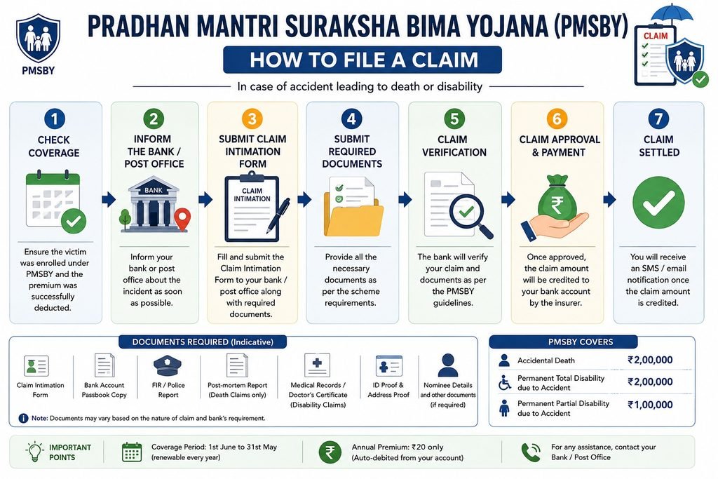 How to Make a Claim Under PMSBY