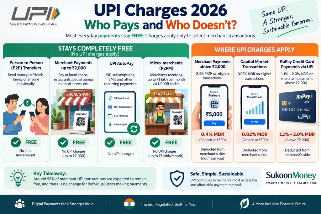 upi charges 2026 who pays what breakdown
